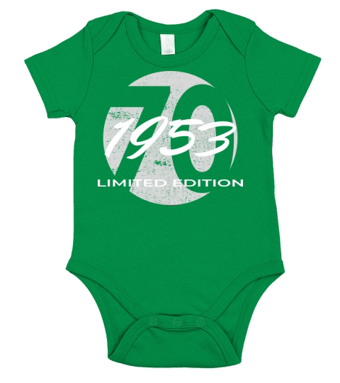 70th birthday men women 70 years 1953 vintage Short Sleeve Baby One-Piece