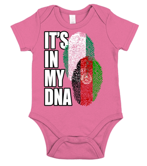 Afghan And Nigerian Mix Heritage DNA Flag Short Sleeve Baby One-Piece