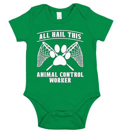 Animal Officer All Hail This Rescue Animal Officer Short Sleeve Baby One-Piece