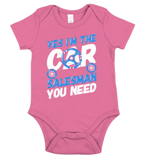 Car Salesman Automobile Sportscar Seller Gift Short Sleeve Baby One-Piece