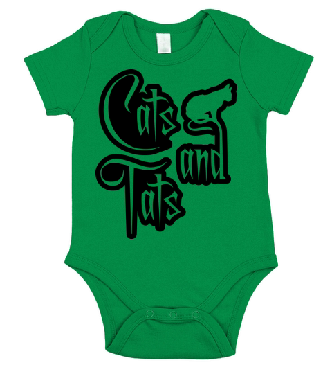 cats and tats quote Short Sleeve Baby One-Piece