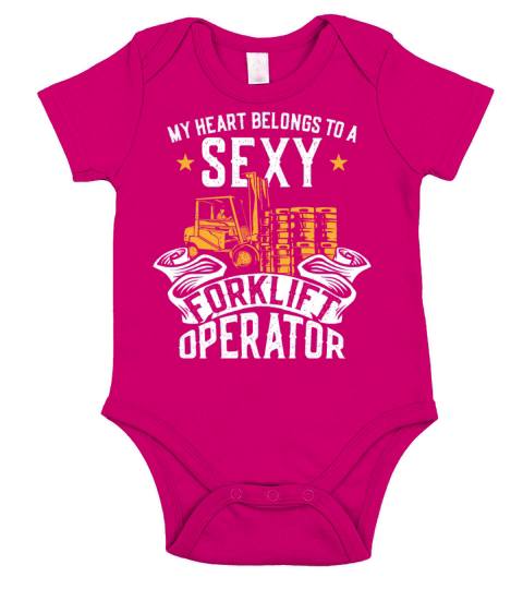 Certified Forklift Truck Operator Short Sleeve Baby One-Piece