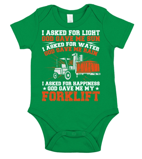 Certified Forklift Truck Operator Short Sleeve Baby One-Piece