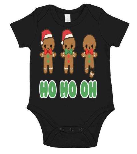 Christmas Gingerbread Man Short Sleeve Baby One-Piece