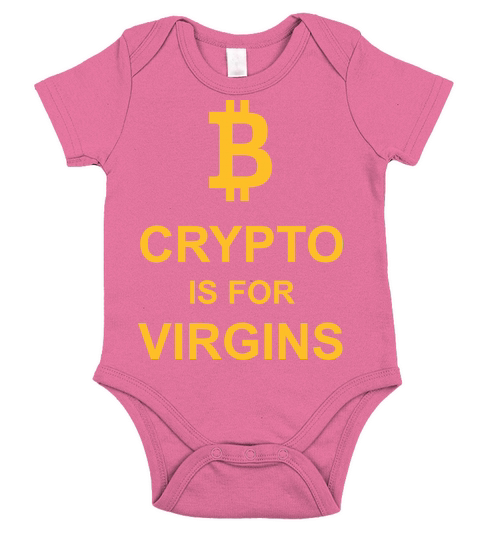 crypto is for virgins Short Sleeve Baby One-Piece