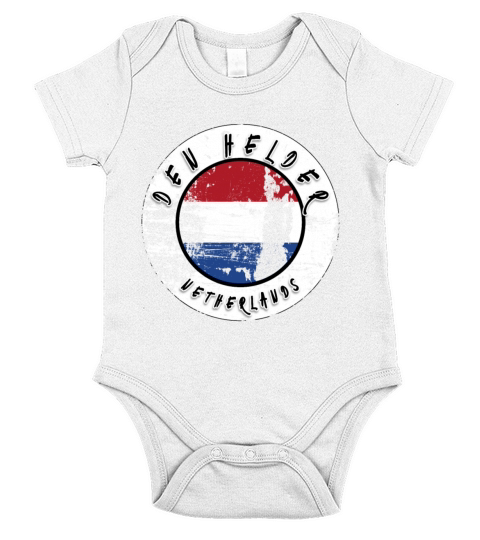 Den Helder Netherlands Vintage Short Sleeve Baby One-Piece