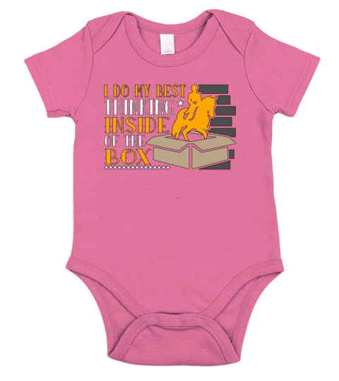 Dressage I Do My Best Thinking Horse Riding Equine Short Sleeve Baby One-Piece