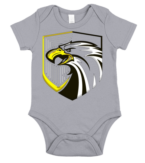 eagle eagles america vintage securitas retro USA Short Sleeve Baby One-Piece