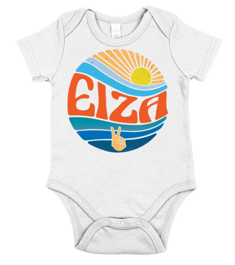Eiza Shirt Vintage Sunset Eiza Groovy Tie Dye Short Sleeve Baby One-Piece