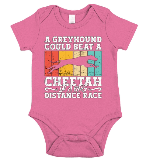 Greyhound Racing A Greyhound Retro Greyhound Racer Short Sleeve Baby One-Piece