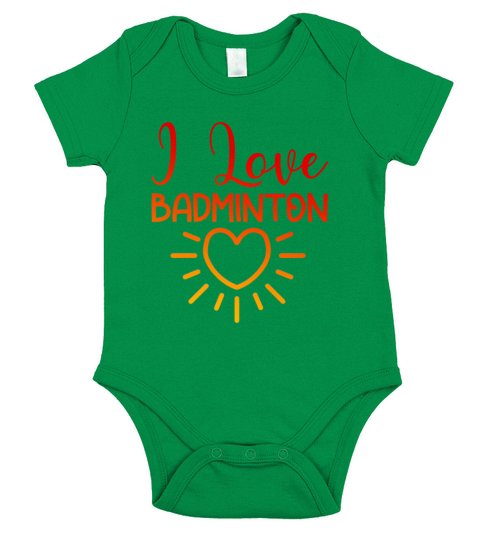 I love badminton Short Sleeve Baby One-Piece