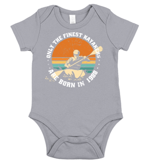 Kayak-Rafting KAYAKER Vintage 1988 Birthday Short Sleeve Baby One-Piece