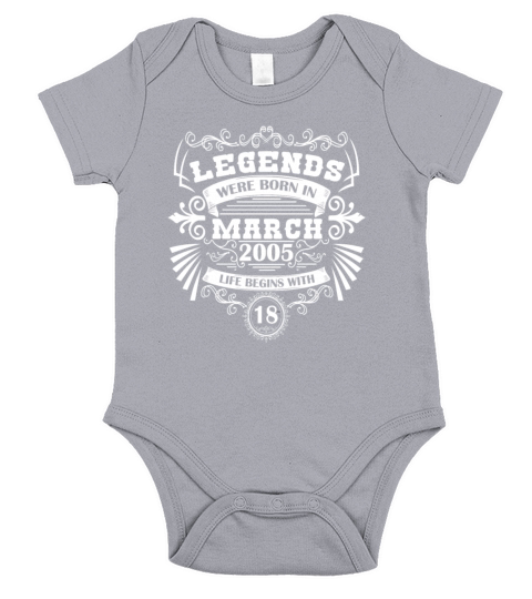 March 2005 Birthday Vintage Legend Short Sleeve Baby One-Piece