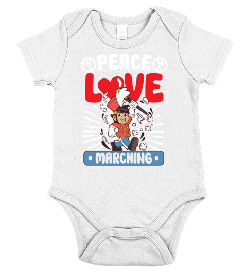 Marching Band Clarinetist School Rehearsal Music Short Sleeve Baby One-Piece