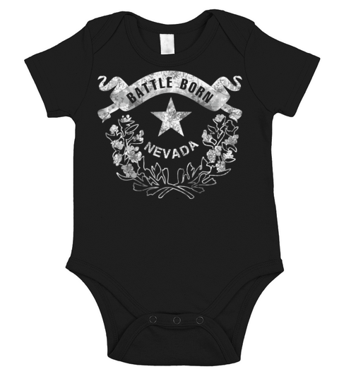 Nevada Battle Born Retro Vintage Souvenir Short Sleeve Baby One-Piece
