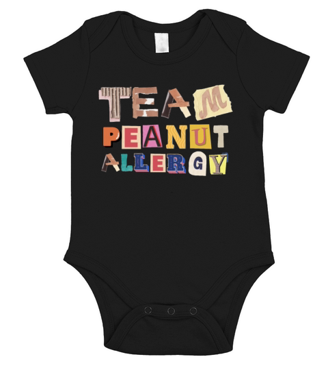 Peanut Allergy Awareness Peanut Allergic Short Sleeve Baby One-Piece