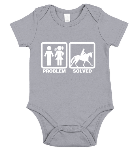 Problem Solved Horse Short Sleeve Baby One-Piece