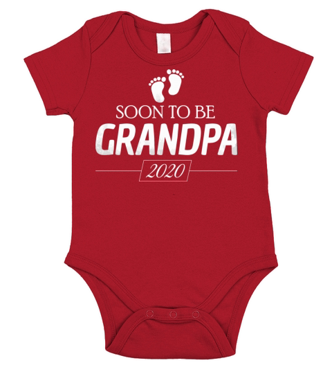 Soon To Be Grandpa 2020 Vintage New Grandfather Short Sleeve Baby One-Piece