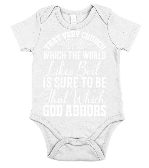 That very church which the world likes best Short Sleeve Baby One-Piece