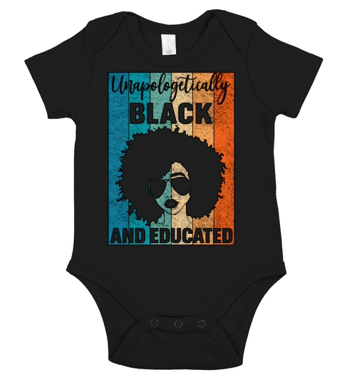 Unapologetically Black And Black History Month Short Sleeve Baby One-Piece