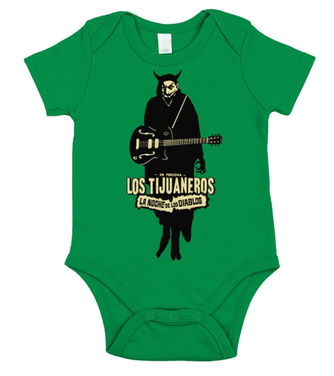 Vintage Mexican Band of Rockabilly Horror Short Sleeve Baby One-Piece
