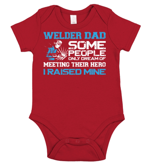Welder Welding Father Vintage Short Sleeve Baby One-Piece