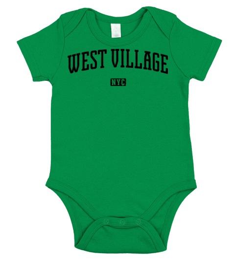West Village New York City Vintage Short Sleeve Baby One-Piece