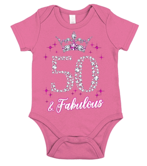 Womens 50 And Fabulous 1969 50Th Birthday Short Sleeve Baby One-Piece