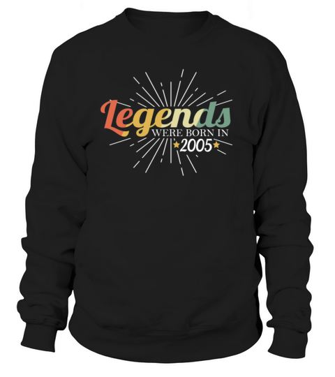 18th Birthday Retro Vintage 2005 Sayings Sweatshirt Unisex
