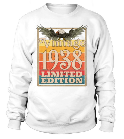 1938 Vintage Retro American Eagle Limited Edition Sweatshirt Unisex