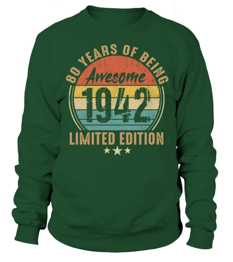 40th Birthday Vintage 1982 Limited Edition 40 Year Sweatshirt Unisex