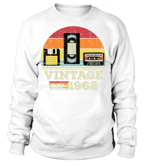 61 Year Old Vintage 1962 61st Birthday Gift Sweatshirt Unisex