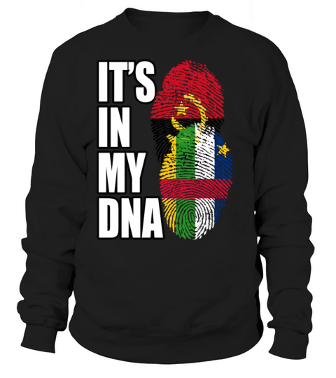 Angolan And Central African Mix Heritage DNA Flag Sweatshirt Unisex
