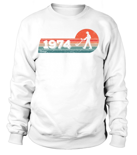 Detectorist Vintage 1974 Birthday Detectoring Sweatshirt Unisex