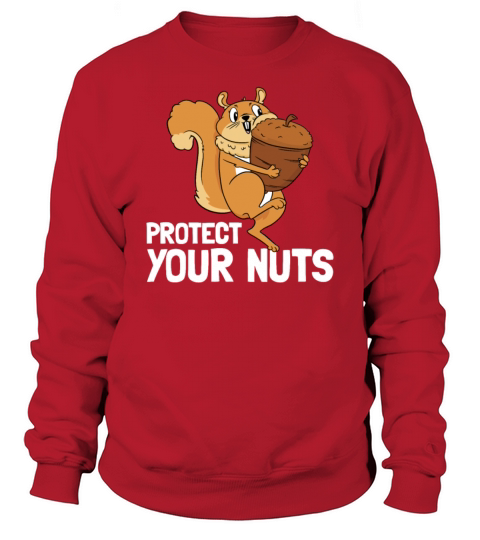 Protect Your Nuts Deez Nuts Mens Funny Squirrelfu Sweatshirt Unisex