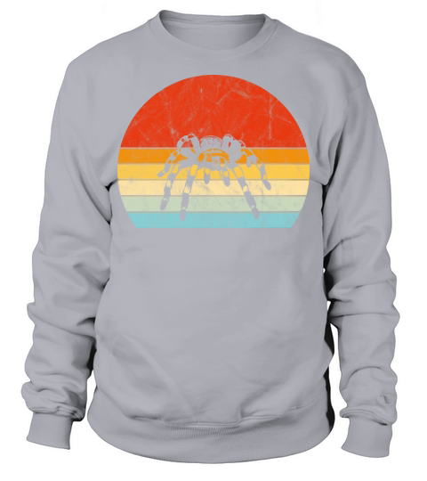 Tarantula Vintage Sunset Retro Cute Womens Tarant Sweatshirt Unisex