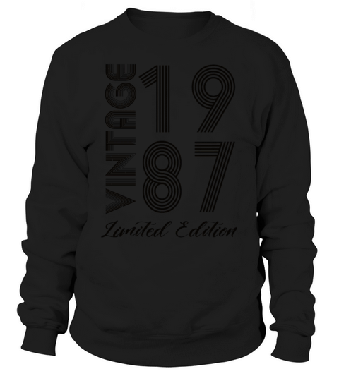 Vintage 1987 Vintage Birthday Retro Vintage Sweatshirt Unisex