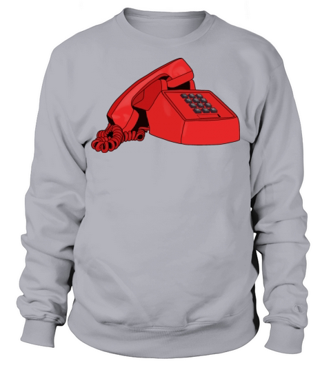 Vintage 80s 90s retro red telephone Sweatshirt Unisex