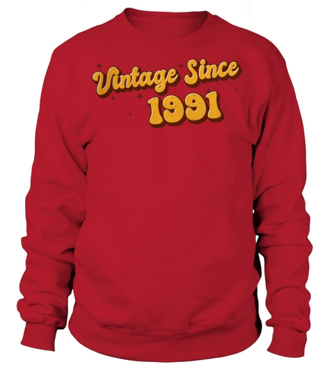 Vintage since 1991 32 Years Old - Groovy 32nd Sweatshirt Unisex