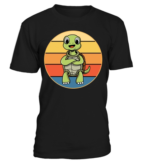 Cute Turtle Vintage Retro Sunset Marine Animal T-Shirt Unisex