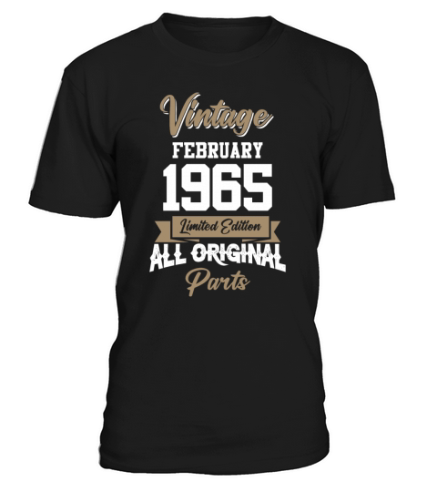 February 1965 Vintage Birthday Present T-Shirt Unisex