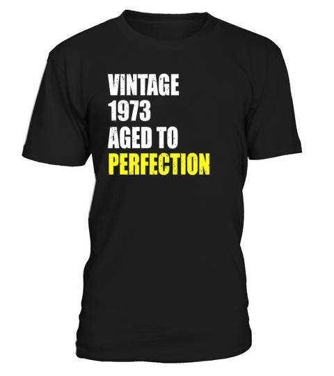 Vintage 1973 aged to perfection 48 birthday gift T-Shirt Unisex