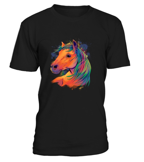 Watercolor Horse Realistic T-Shirt Unisex