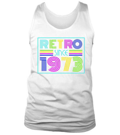 1973 Vintage born in Retro age Birthday gift idea Tank Top Unisex
