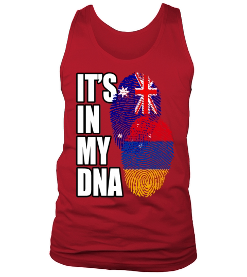 Armenian And Australian Mix Heritage DNA Flag Tank Top Unisex