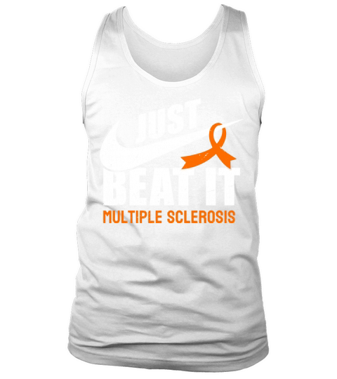 Beat Multiple Sclerosis Awareness Orange Ribbon Tank Top Unisex