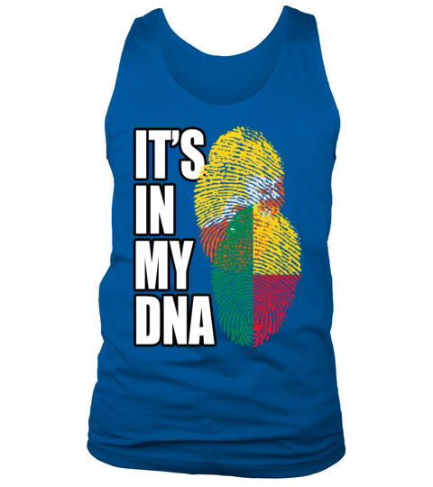 Bhutanese And Benin Mix Heritage DNA Flag Tank Top Unisex