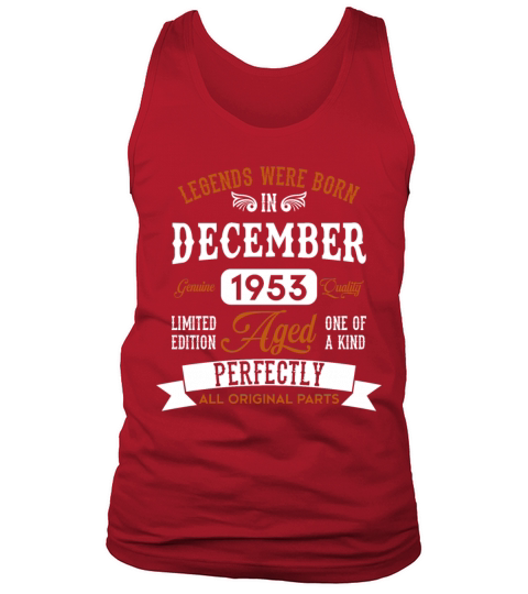 December Legends Birthday Gift Tank Top Unisex