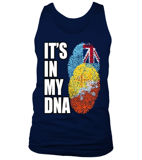 Fijian And Bhutanese Mix Heritage DNA Flag Tank Top Unisex