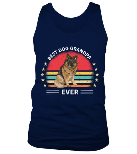 Funny German Shepherd Dog best dog grandpa ever Tank Top Unisex